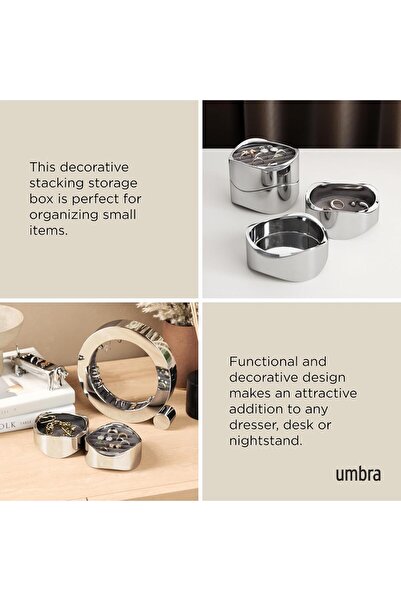 umbra Wavy Jewelry Organizer, Chrome