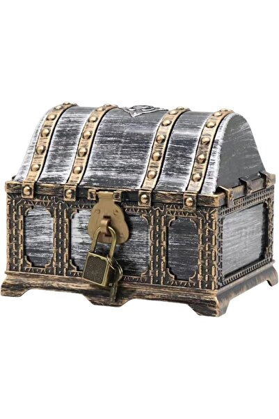 PARTY WITH EMMA صندوق تخزين كبير الحجم على شكل صندوق كنز القراصنة