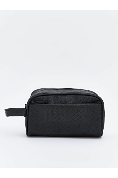 LC Waikiki Black Leather Look Men's Handbag