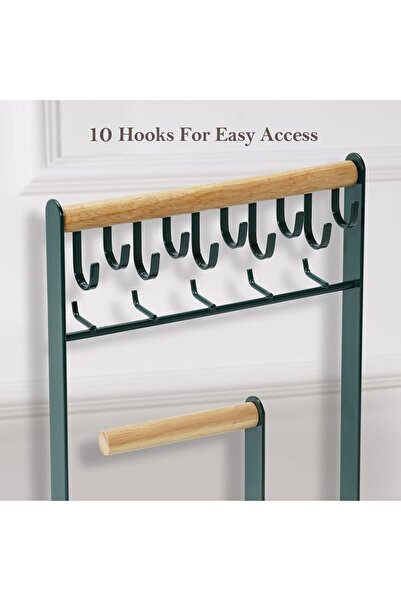 PROCASE 5-Tier Jewelry Organizer Tower with Ring Tray - Green