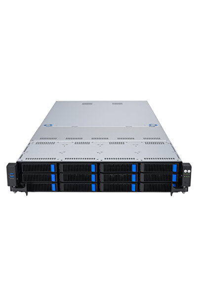 ASUS RS521A-E12-RS12U AMD EPYC 9005 single-processor 2U server supports up to 24 DIMM, 12 NVMe, 5xPC