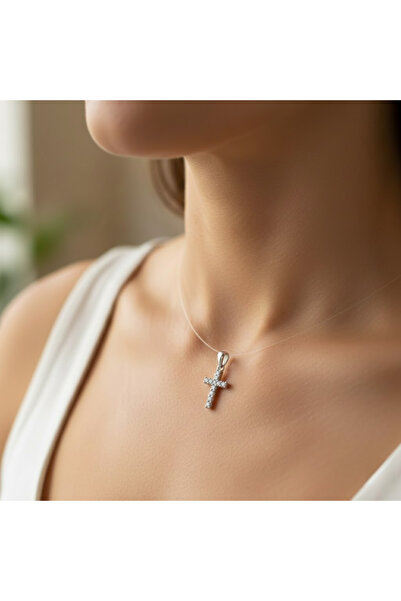 Sentivo Rhodium Plated 925 Silver Pendant, Zirconia Stone, Ideal Jewelry for Women