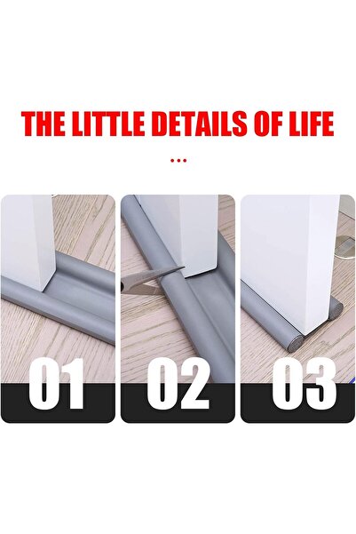 Hasanat Essentials Under Door Draft Stopper - Adjustable Twin Under Door Sweeps, Assorted