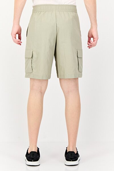 Puma Men Relaxed Fit Embroidered Logo Running Shorts With Pouch, Khaki