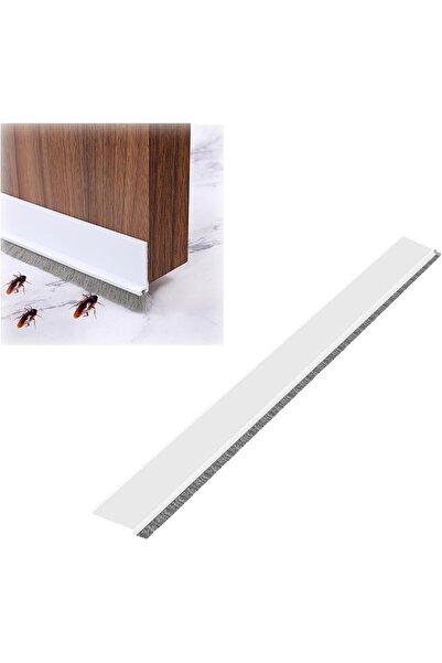 Generic Silicone Door Sweep with Integrated High-Density Brush - 39" White