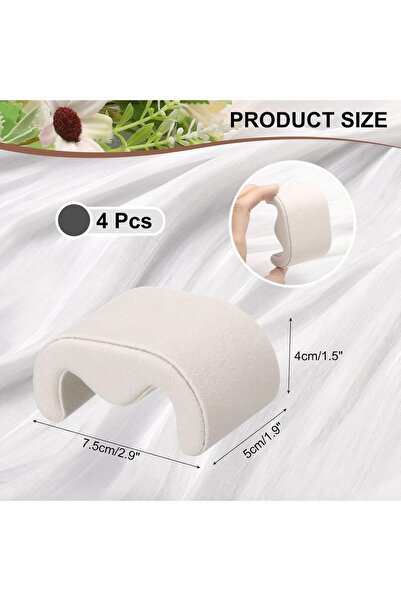 KASTWAVE وسائد عرض الساعات المخملية على شكل حرف M - عبوة من 4 قطع (7.5 × 5 × ...