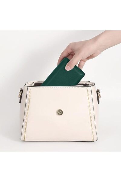 Yelajoy Multi-Ring Storage Box - Compact Travel Jewelry Case with Organizer Tray (Green)