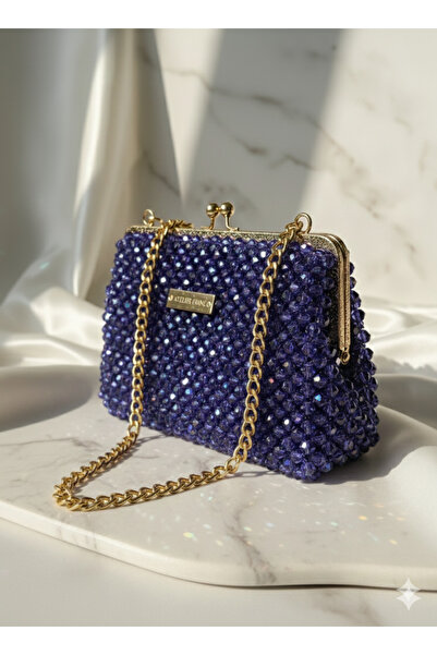 Atelier Emine كريم ميدنايت سافاير – حقيبة كريستال مصنوعة خصيصًا