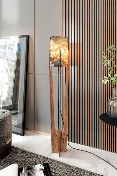 RAVILO Minimalist Ceviz Lambader Atlantis