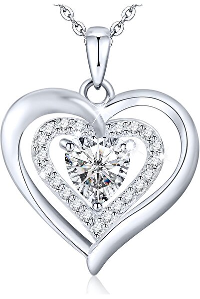 Khazna وردة أبدية مع علبة هدايا - مجموعة وردة محفوظة مع قلادة "أحبك"