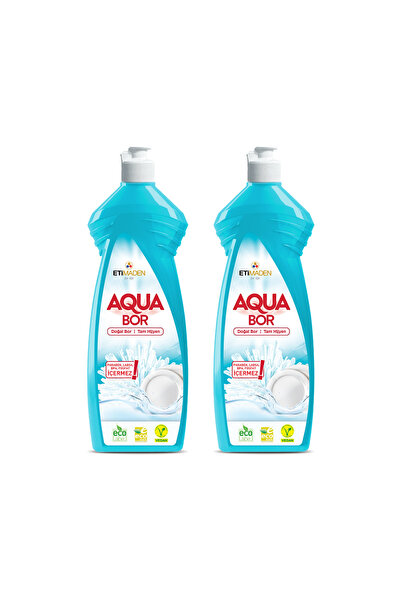 Boron Aquabor Doğal Mineralli Elde Yıkama Sıvı Bulaşık Deterjanı 650 ML x 2 Adet
