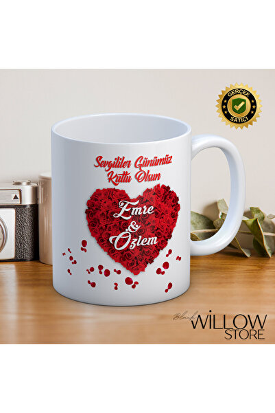 WİLLOW STORE كوب خزفي لعيد الحب، خاص بالمحبين، للحب والحنان -72