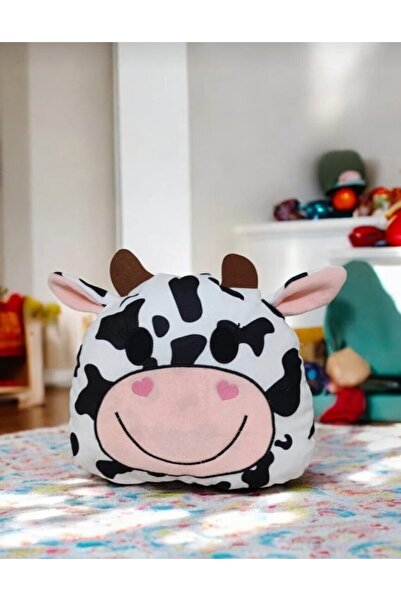 tartamel shop Sevimli Peluş İnek Yastık 40 cm, Uyku Arkadaşı, Oyuncak ve Çocu...