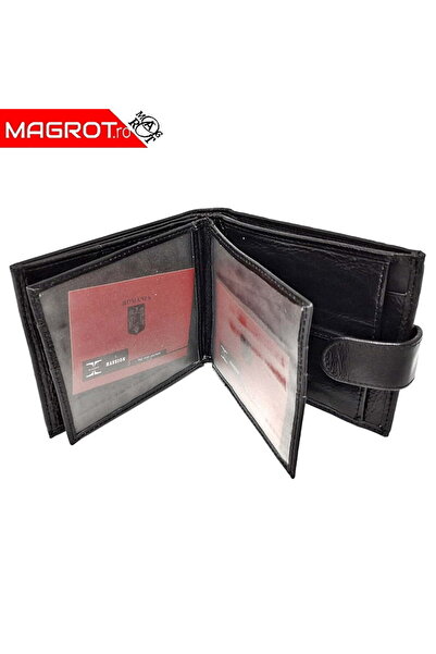Magrot Hassion 7137 Men's Wallet, Black, Genuine Leather