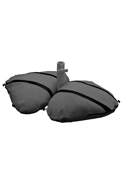 Generic Parasol base with sandbags, dark grey, 60 x 60 cm