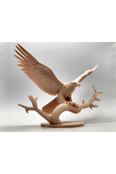 TSC Dekoratif Kartal Figürü 15 cm Masaüstü Heykel Modern Ev Ofis Aksesuarı He...