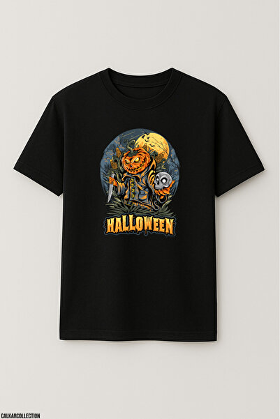 CALKARCOLLECTION تيشيرت للجنسين قصة فضفاضة إنه تي شيرت الهالوين