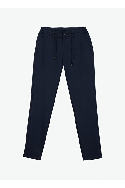 ALTINYILDIZ CLASSICS Bağlamalı Bel Dar Paça Jogger Lacivert Erkek Pantolon AC...