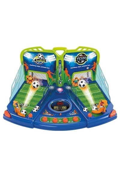 Toy Football game for 2 players, interactive set with ball launcher