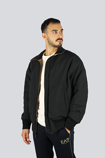 EA7 Men's Notched Collar Long Sleeve Zipper Closure Beige Jacket 7m000624 Af13889-U6171