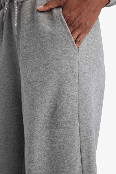DeFacto Nba Los Angeles Lakers Wide Leg Pocket Wide Leg Standard Length Sweatpants F8217Ax25Wn