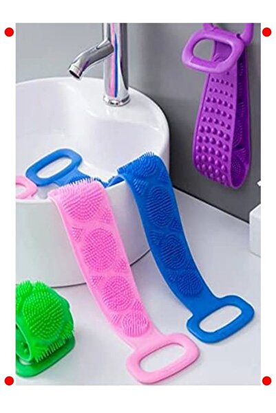 markentegra فرشاة تنظيف الظهر من السيليكون مزدوجة الجوانب 70 سم