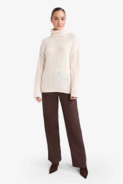 DeFacto Oversized Wide Fit Turtleneck Knitwear Sweater G4633Ax25Wn