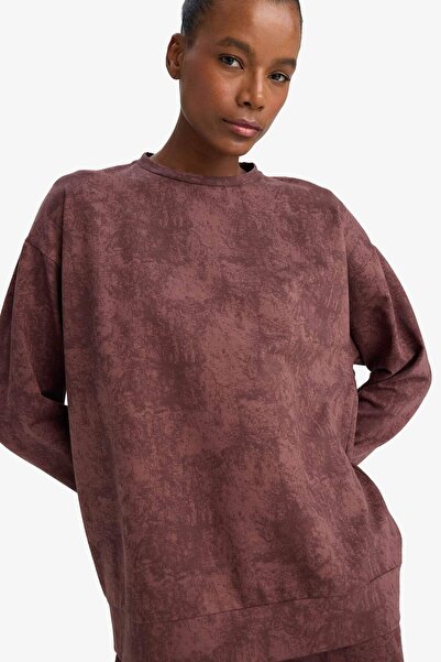 DeFacto Oversized Wide Fit Crew Neck Athlete Sweatshirt G7102Ax25Wn