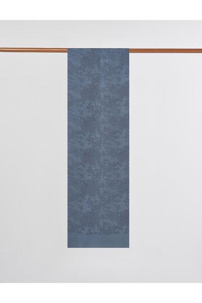 Kayra Abstract Pattern Floş Shawl Gray