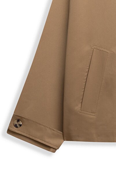 praye Къса яке Batwing, бежово