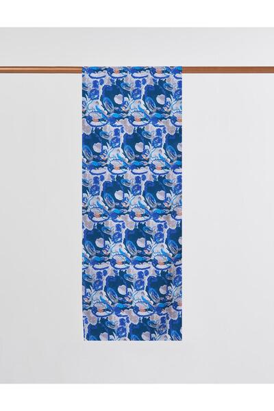 Kayra Şal cu model batik Indigo
