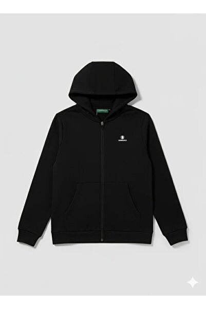 lumberjack Sn72 Fz Black Boy's Zippered Sweatshirt