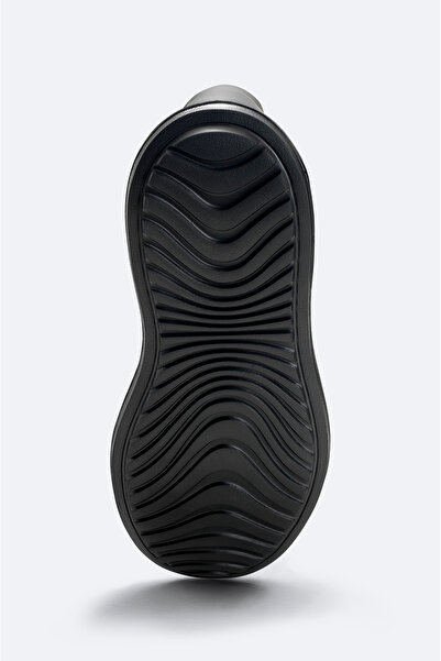 Avva Men's Black 100% Leather Flexible Sole Lightweight Casual Shoes A52Y8022