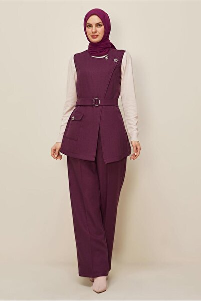 Alvina Belted Suit with Pants 46185