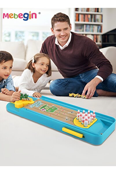 MEBEGIN لعبة بولينج للأطفال، طاولة بولينج على شكل ضفدع، مجموعة ألعاب بولينج ص...