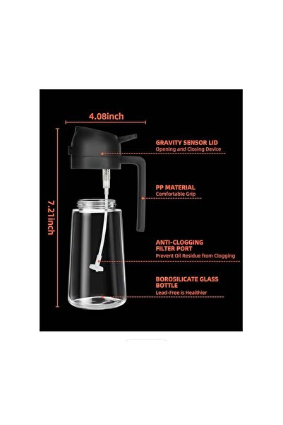Generic Durable glass oil sprayer, 300 ml