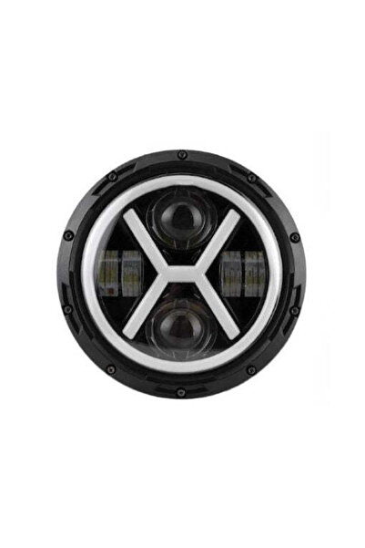 lumixauto 7 inch LED Projector 12–24V – White + Yellow, Trucks and Off-Road Vehicles