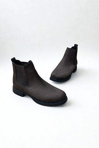 inizio Brown Suede Women's Chelsi Casual Boots V4257