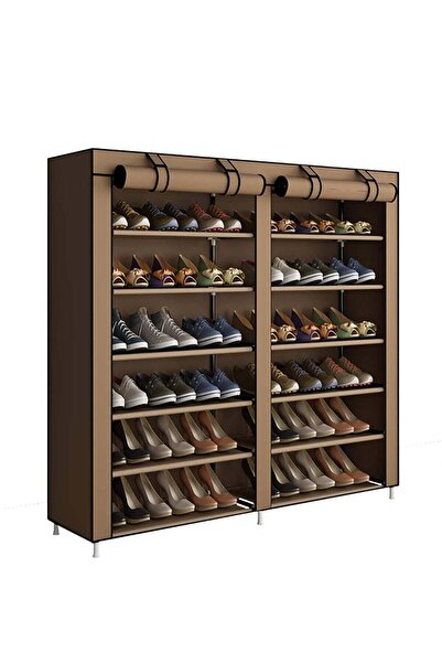 BLOOMING TIME رف أحذية بسيط غير منسوج مقاوم للغبار ومكون من 12 طبقة يوفر المساحة