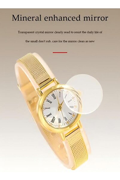 DOMEET ساعة كوارتز، ساعة قرص ريترو نسائية، ساعة عمل من السبائك المعدنية، مع ح...