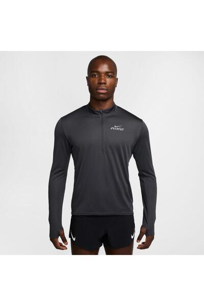 Nike Dri-FIT Pacer Flash 1/2 Fermuarlı Uzun Kollu Reflektörlü Erkek Koşu Üstü