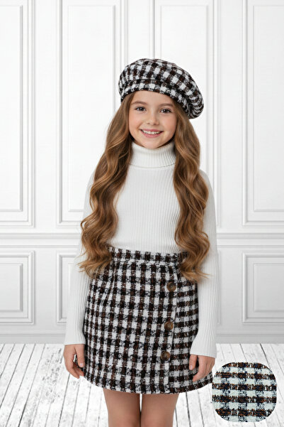 My Kids Wear Set carouri pentru fetiță fustă pantalon scurtă și pălărie 2-8 ani 12310