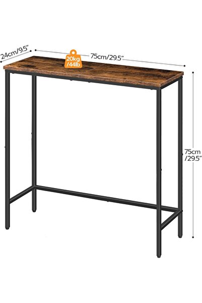 Roam shop Narrow entryway table, 29.5-inch small entryway table, sofa back table, display table