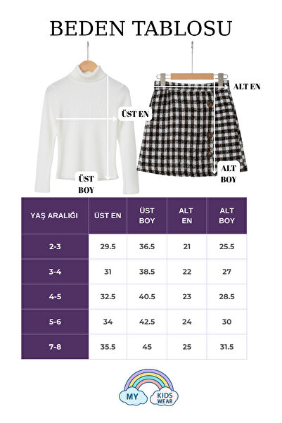 My Kids Wear Set carouri pentru fetiță fustă pantalon scurtă și pălărie 2-8 ani 12311