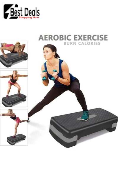 GENERIC4 Aerobic Stepper Exercise Platform Adjustable - Home Gym Stepper