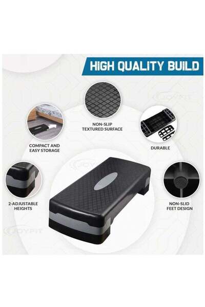 BLOOMING TIME Exercise Pedal - Detachable, Adjustable Height, Anti-Slip Household Stepper