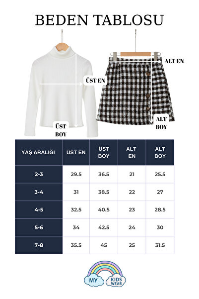 My Kids Wear Set carouri pentru fetiță fustă pantalon scurtă și pălărie 2-8 ani 12312