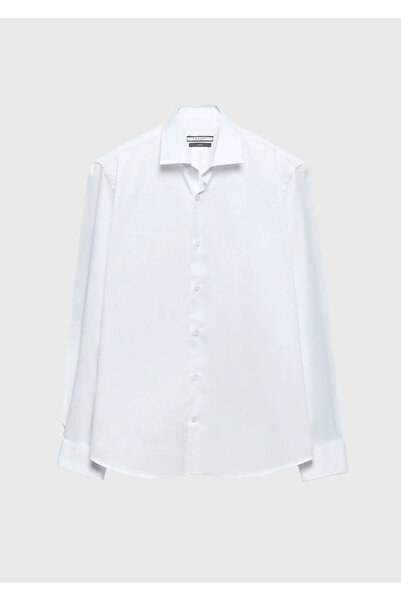 Ramsey Біла сорочка класичного крою з 100% бавовни