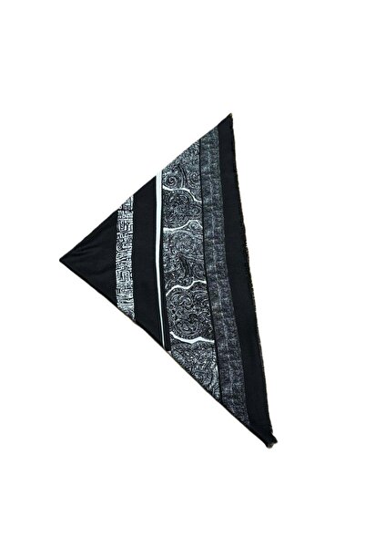 Nish&Chic Patterned Wool Square Shawl