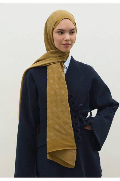 Fresh Oslo Cotton Flower Jacquard Shawl Sahra